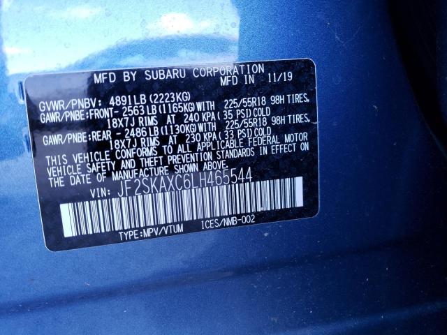 Photo 9 VIN: JF2SKAXC6LH465544 - SUBARU FORESTER 