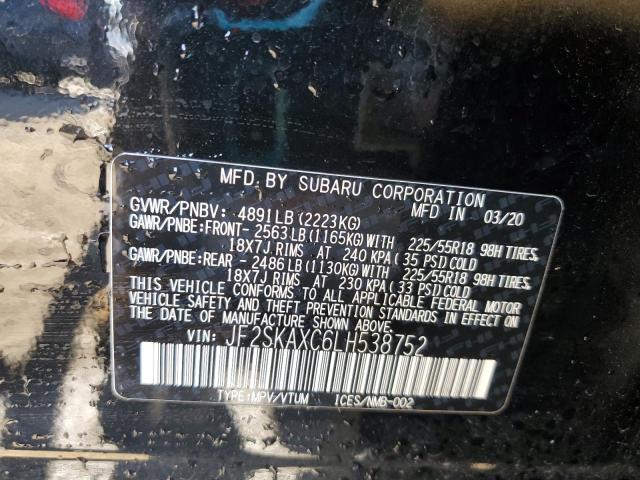 Photo 12 VIN: JF2SKAXC6LH538752 - SUBARU FORESTER T 