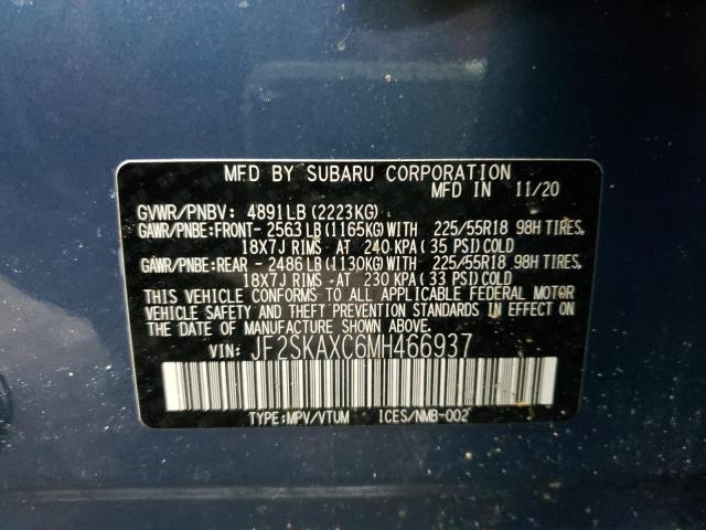 Photo 9 VIN: JF2SKAXC6MH466937 - SUBARU FORESTER T 