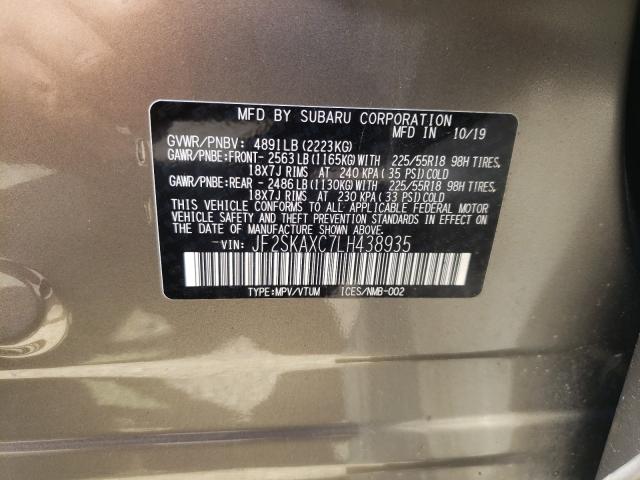 Photo 9 VIN: JF2SKAXC7LH438935 - SUBARU FORESTER 