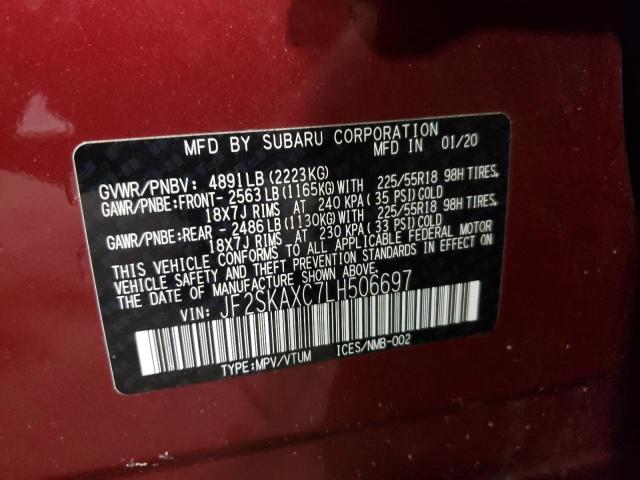 Photo 11 VIN: JF2SKAXC7LH506697 - SUBARU FORESTER 