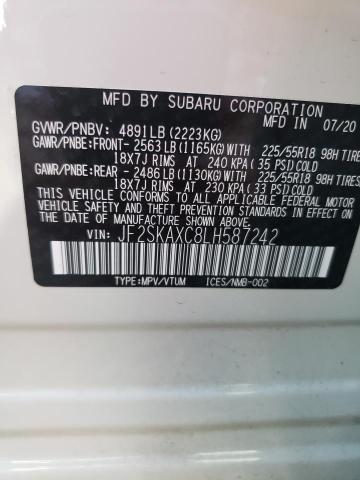 Photo 12 VIN: JF2SKAXC8LH587242 - SUBARU FORESTER 