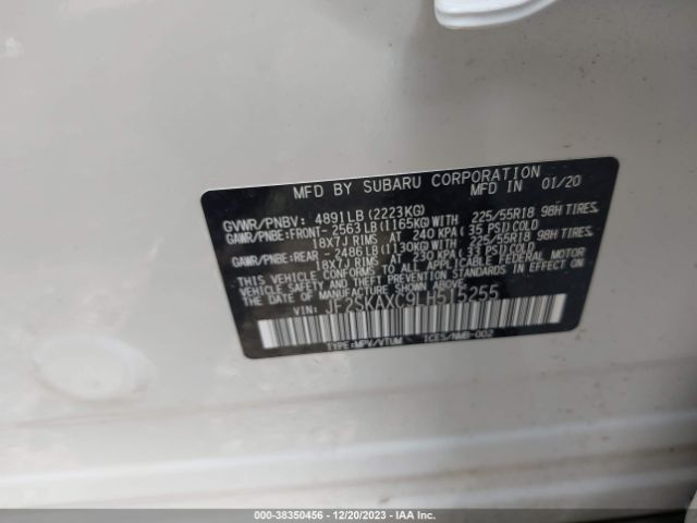 Photo 8 VIN: JF2SKAXC9LH515255 - SUBARU FORESTER 