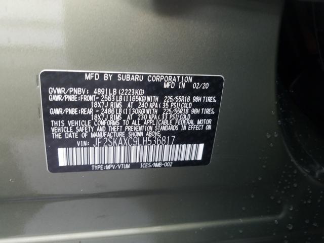 Photo 9 VIN: JF2SKAXC9LH536817 - SUBARU FORESTER T 