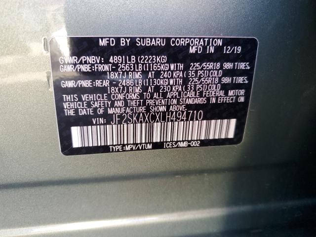 Photo 9 VIN: JF2SKAXCXLH494710 - SUBARU FORESTER T 