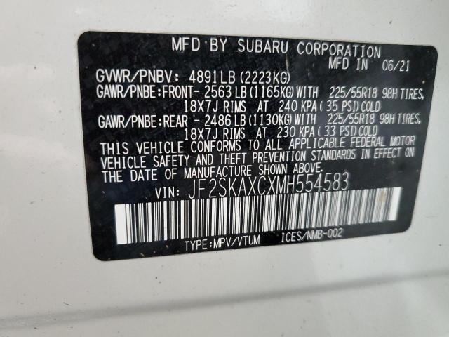 Photo 13 VIN: JF2SKAXCXMH554583 - SUBARU FORESTER T 