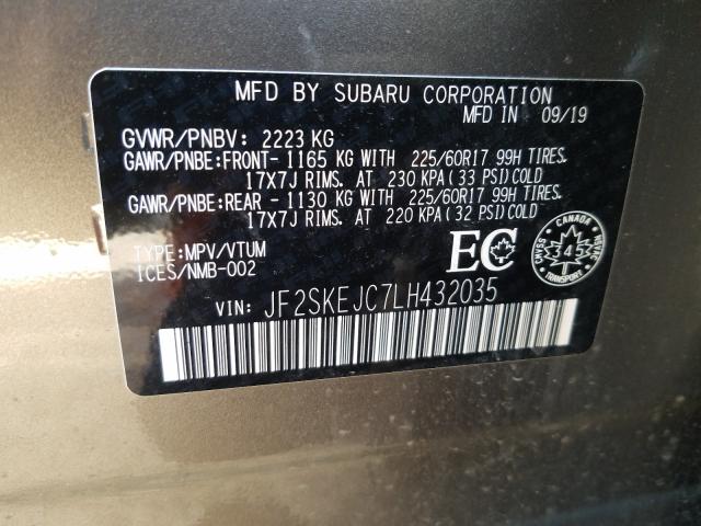 Photo 9 VIN: JF2SKEJC7LH432035 - SUBARU FORESTER T 