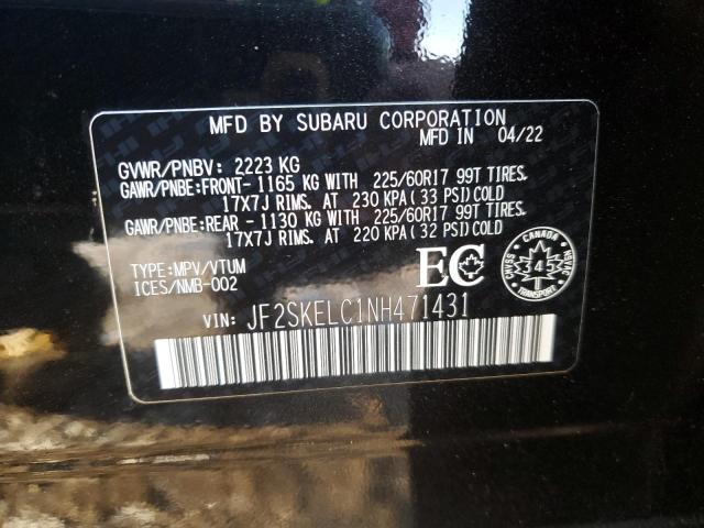 Photo 13 VIN: JF2SKELC1NH471431 - SUBARU FORESTER W 