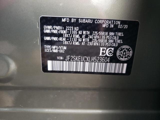 Photo 13 VIN: JF2SKEUCXLH523604 - SUBARU FORESTER L 