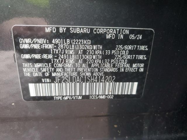 Photo 13 VIN: JF2SLDAC1SH414202 - SUBARU FORESTER 