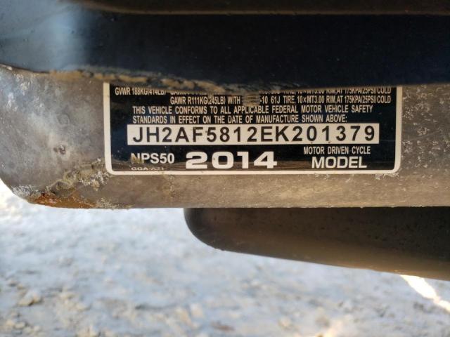 Photo 9 VIN: JH2AF5812EK201379 - HONDA NPS50 