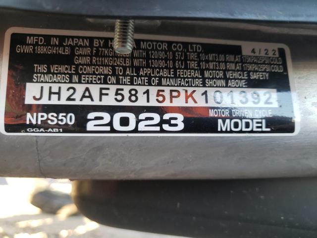 Photo 9 VIN: JH2AF5815PK101392 - HONDA NPS50 