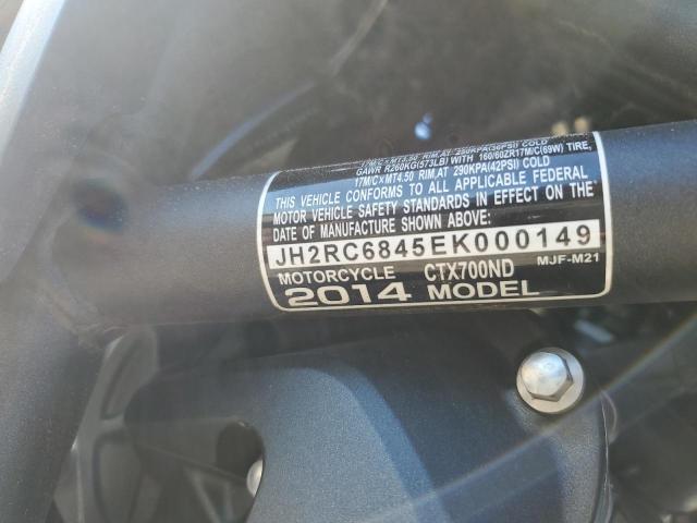 Photo 9 VIN: JH2RC6845EK000149 - HONDA CTX700 ND 