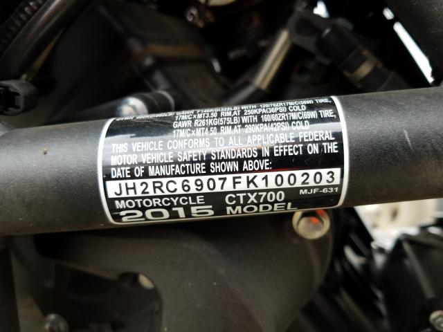 Photo 9 VIN: JH2RC6907FK100203 - HONDA CTX700 