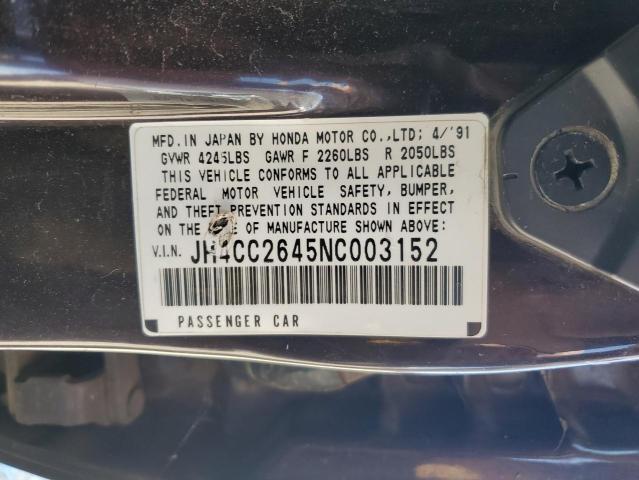 Photo 11 VIN: JH4CC2645NC003152 - ACURA VIGOR 