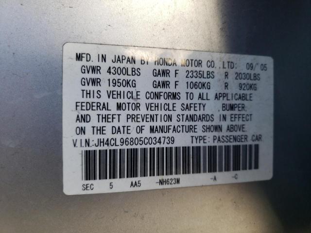 Photo 11 VIN: JH4CL96805C034739 - ACURA TSX 