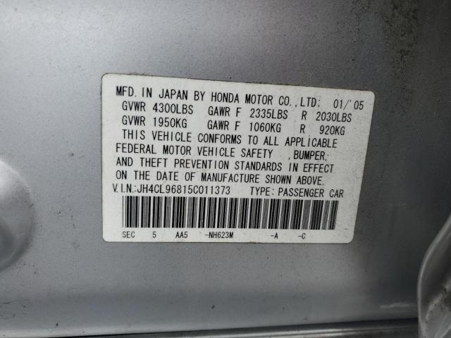 Photo 12 VIN: JH4CL96815C011373 - ACURA TSX 