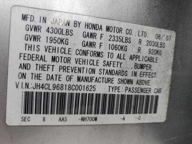 Photo 11 VIN: JH4CL96818C001625 - ACURA TSX 