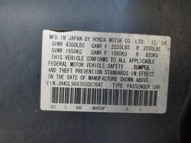 Photo 11 VIN: JH4CL96835C007647 - ACURA TSX 