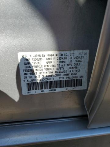 Photo 11 VIN: JH4CL96837C001611 - ACURA TSX 