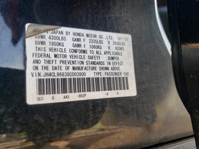 Photo 9 VIN: JH4CL96838C003800 - ACURA TSX 