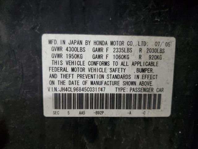 Photo 11 VIN: JH4CL96845C031147 - ACURA TSX 