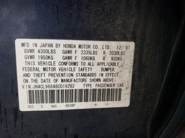 Photo 11 VIN: JH4CL96848C019262 - ACURA TSX 