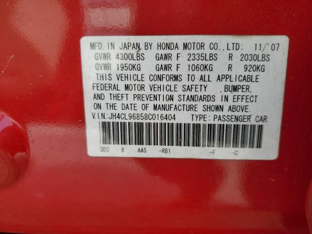 Photo 11 VIN: JH4CL96858C016404 - ACURA TSX 