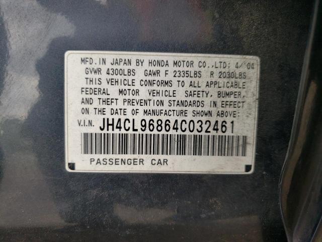 Photo 9 VIN: JH4CL96864C032461 - ACURA TSX 