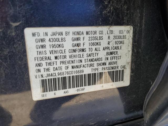 Photo 12 VIN: JH4CL96876C016689 - ACURA TSX 