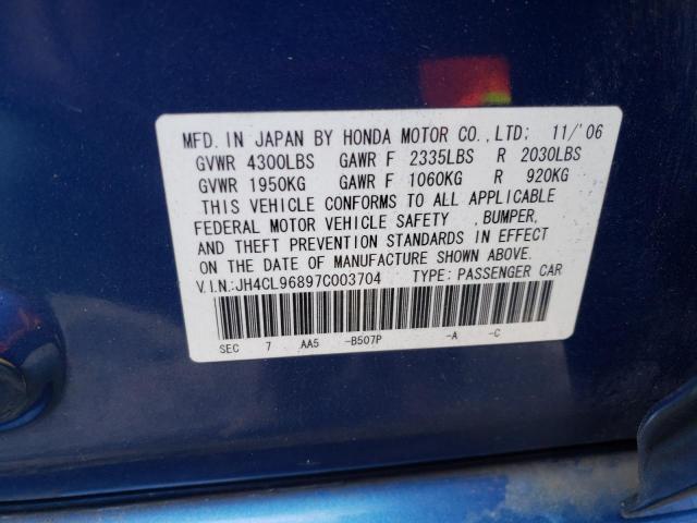 Photo 11 VIN: JH4CL96897C003704 - ACURA TSX 