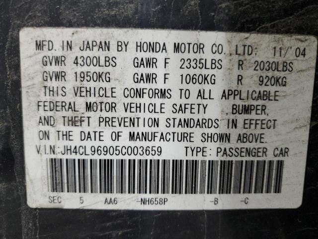 Photo 12 VIN: JH4CL96905C003659 - ACURA TSX 