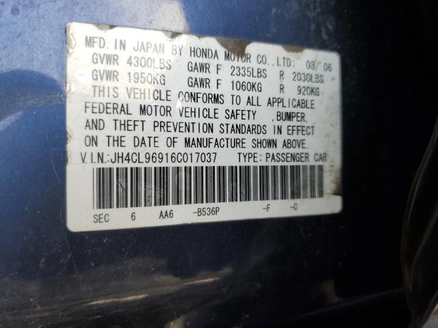 Photo 11 VIN: JH4CL96916C017037 - ACURA TSX 