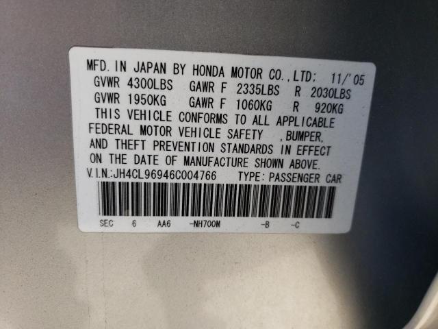 Photo 11 VIN: JH4CL96946C004766 - ACURA TSX 