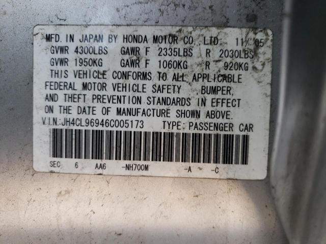 Photo 9 VIN: JH4CL96946C005173 - ACURA TSX 