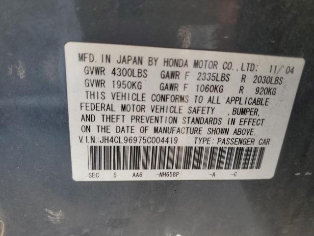 Photo 11 VIN: JH4CL96975C004419 - ACURA TSX 