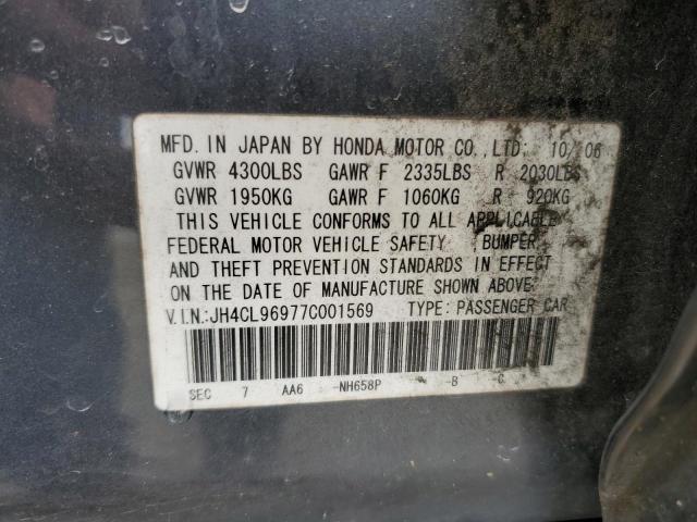 Photo 11 VIN: JH4CL96977C001569 - ACURA TSX 