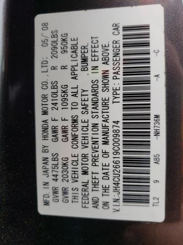 Photo 11 VIN: JH4CU26619C009874 - ACURA TSX 