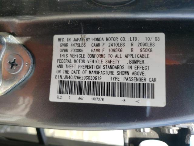 Photo 9 VIN: JH4CU26629C030619 - ACURA TSX 