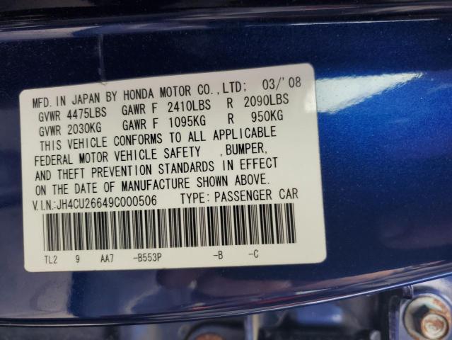 Photo 12 VIN: JH4CU26649C000506 - ACURA TSX 