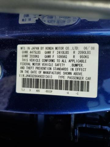 Photo 12 VIN: JH4CU26649C013613 - ACURA TSX 