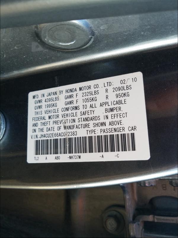 Photo 9 VIN: JH4CU2E66AC022383 - ACURA TSX 