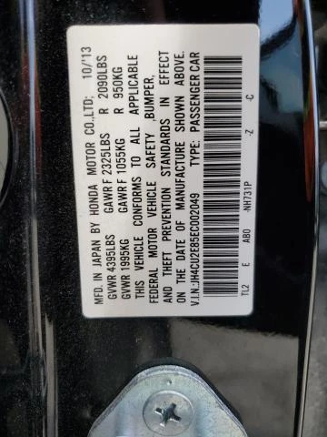 Photo 12 VIN: JH4CU2E85EC002049 - ACURA TSX SE 