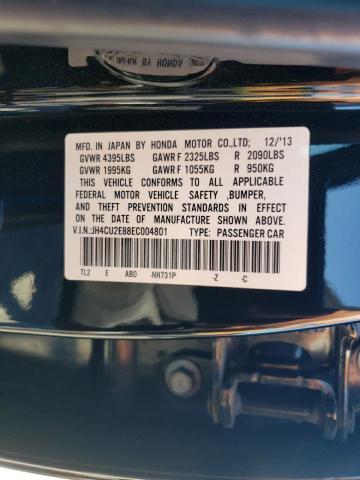 Photo 11 VIN: JH4CU2E88EC004801 - ACURA TSX SE 