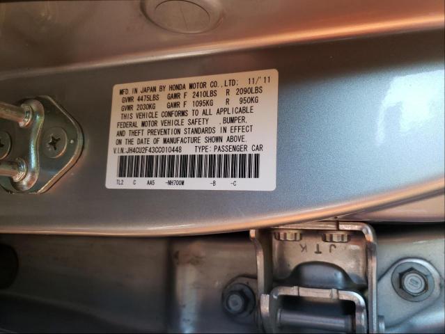 Photo 9 VIN: JH4CU2F43CC010448 - ACURA TSX 