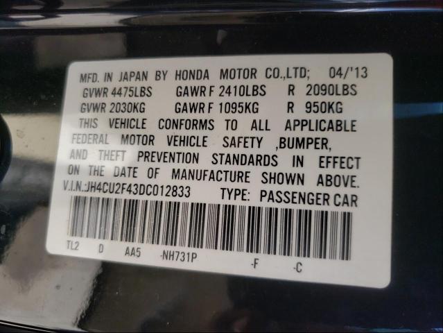 Photo 9 VIN: JH4CU2F43DC012833 - ACURA TSX 