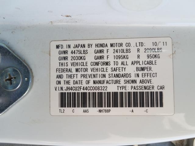 Photo 9 VIN: JH4CU2F44CC008322 - ACURA TSX 