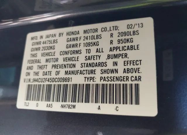 Photo 8 VIN: JH4CU2F45DC009691 - ACURA TSX 