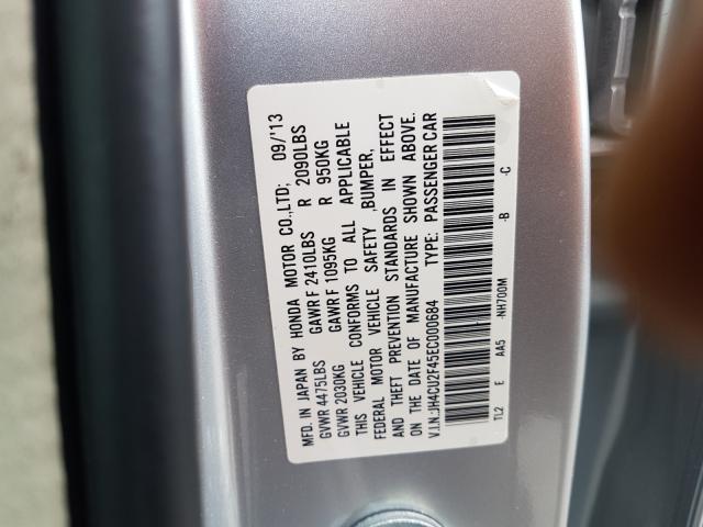 Photo 9 VIN: JH4CU2F45EC000684 - ACURA TSX 