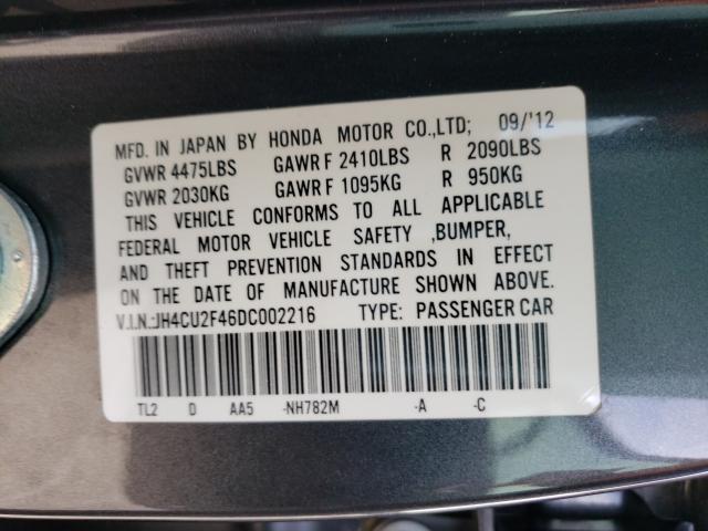 Photo 9 VIN: JH4CU2F46DC002216 - ACURA TSX 